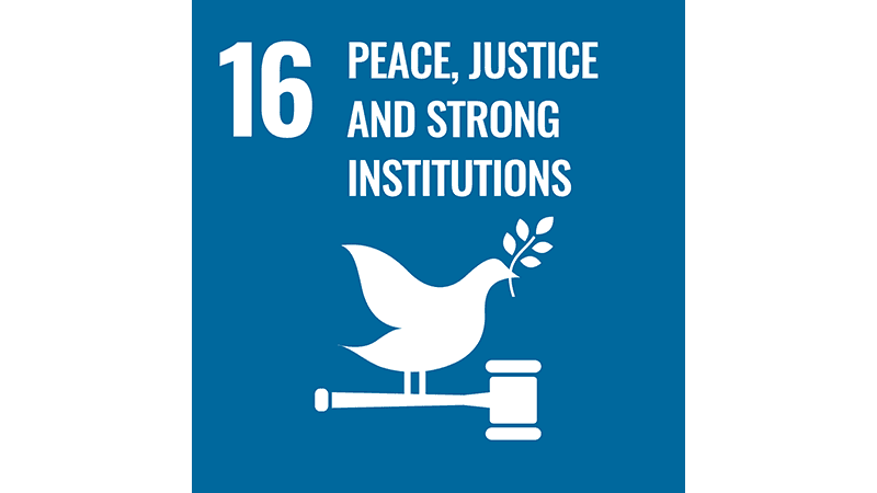 Pau, justÃcia i institucions sòlides