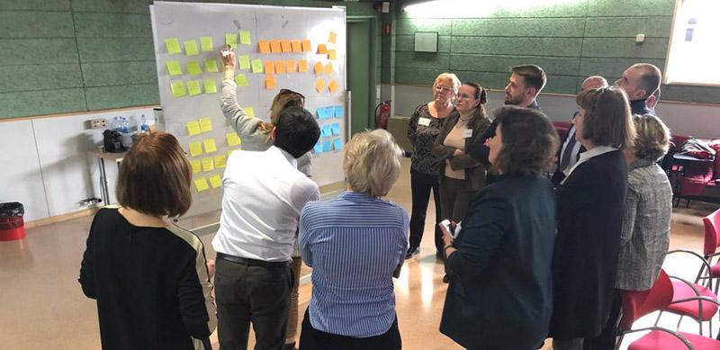 UNILAB, Peer learning seminar, post it board